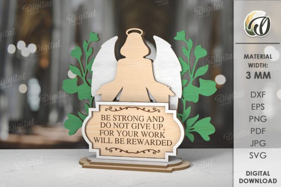 3D Christian Standing Decor Lasercut