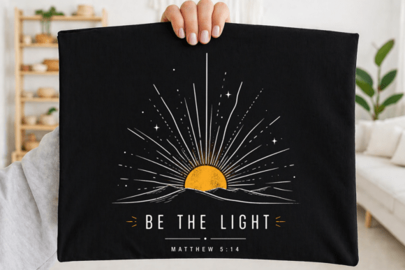 Be the Light Christian Quote PNG