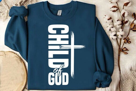 Child of God SVG: Faith Design for T-Shirt Designs