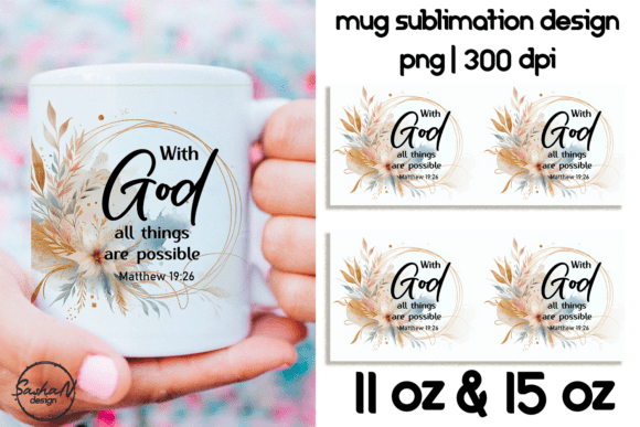 Christian Faith Mug Wrap Design — Crafts