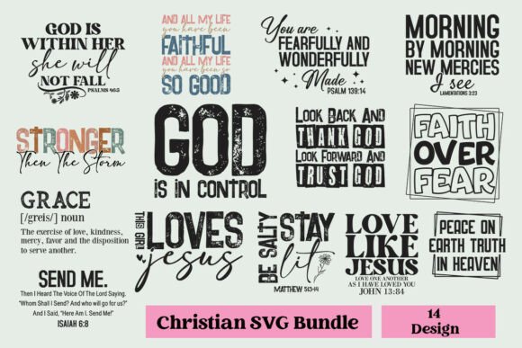Christian SVG Bundle Jesus SVG Cut File for Crafts