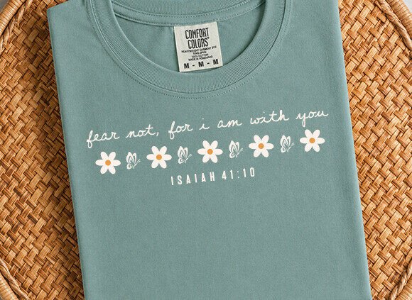 Fear Not Trendy Christian SVG PNG for T-Shirt Designs