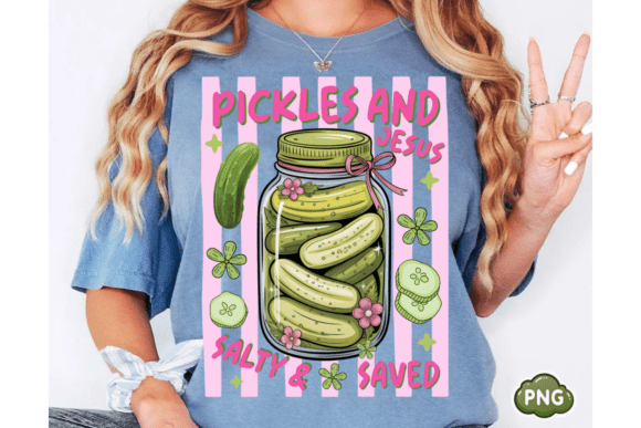 Funny Christian Pickles & Jesus PNG T-Shirt Designs
