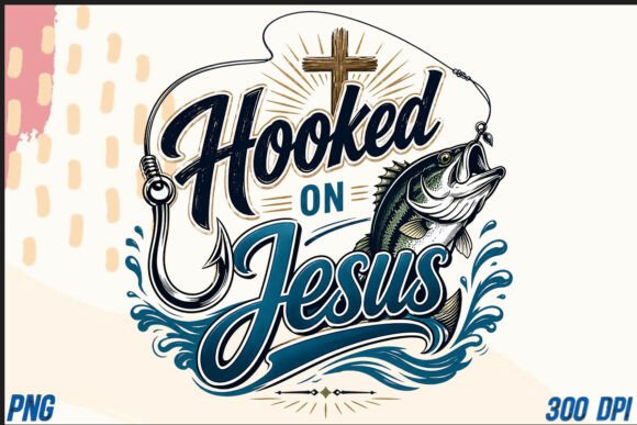 Hooked on Jesus T-Shirt Designs