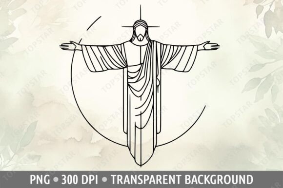 Jesus Abstract Art Minimalist Design Illustrations